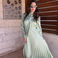 שמלה לוריס - ירוק מנטה