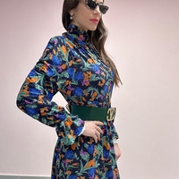 שמלה רוליי צבעונית