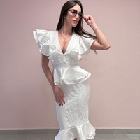 שמלה לורן - לבן