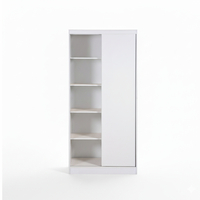 ארון הזזה 2 דלתות 100×220 דגם מיאמי Miami לבן | מבית WOODY