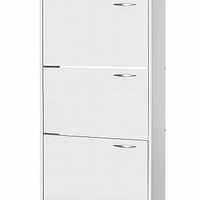 ארון נעליים 3 דלתות דגם רפי לבן 125 מבית יראון YIRON - תוצרת ישראל