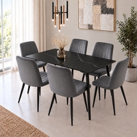 פינת אוכל פלטת קרמיקה 120X70 ס