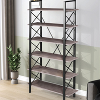 ספריית מדפים מעוצבת 90×200 דגם מאיה Maya | מבית WOODY