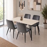 פינת אוכל פלטת קרמיקה 120X70 ס