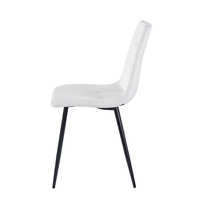 כסא לפינת אוכל מבד קטיפה דגם כלנית Kalanit לבן | מבית WOODY