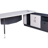 שולחן מנהלים מעוצב שלוחה צד ימין דגם שחר Shachar | מבית WOODY