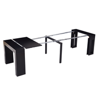 קונסולה נפתחת לפינת אוכל 3 מטר דגם הרמס Hermes שחור | מבית WOODY