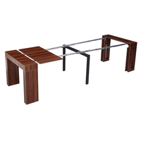 קונסולה נפתחת לפינת אוכל 3 מטר דגם הרמס Hermes אגוז | מבית WOODY