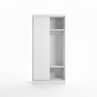 ארון הזזה 2 דלתות 100×220 דגם מיאמי Miami לבן | מבית WOODY