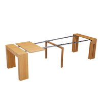 קונסולה נפתחת לפינת אוכל 3 מטר דגם הרמס Hermes עץ טבעי | מבית WOODY