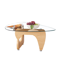 שולחן סלון זכוכית דגם סתיו STAV אלון | מבית WOODY