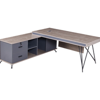 שולחן מנהלים מעוצב שלוחה צד שמאל דגם ליאם Liam | מבית WOODY