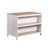 אי למטבח משולב שולחן בר דגם עדן Eden לבן משולב עץ | מבית WOODY