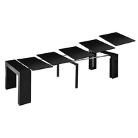 קונסולה נפתחת לפינת אוכל 3 מטר דגם הרמס Hermes שחור | מבית WOODY