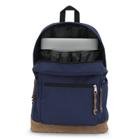 תיק גב ג'נספורט JanSport דגם Right Pack - כחול נייבי משולב עור