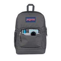תיק גב ג'נספורט JanSport דגם Cross Town Plus - אפור