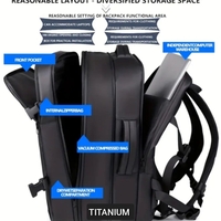 תיק גב ווקום Titanium כולל משאבה – תיק נסיעות קל ונוח