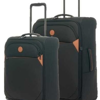 צמד מזוודות מבד חסין למים בינונית (24″) + קטנה (20″) Verage Cambridge
