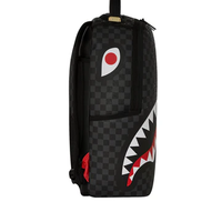 GREY CHECK SCRIBBLE SPLIT DLX BACKPACK