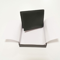 ארנק עור לגבר בינוני– צבע שחור