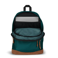 תיק גב ג'נספורט JanSport דגם Right Pack - ירוק משולב עור