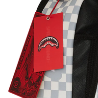 SPLIT BROWN AND CREAM CHECK DLXV BACKPACK