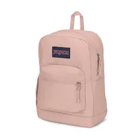 תיק גב ג'נספורט JanSport דגם Cross Town Plus - ורוד עתיק