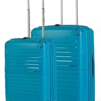 סט מזוודות קשיחות בינונית + קטנה 24+20 אינצ’ Slazenger Spirit - ירוק