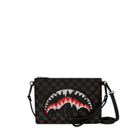 DRIPPING SHARKS IN PARIS CROSSOVER CLUTCH