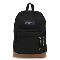 תיק גב ג'נספורט JanSport דגם Right Pack - שחור קלאסי משולב עור