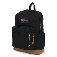 תיק גב ג'נספורט JanSport דגם Right Pack - שחור קלאסי משולב עור