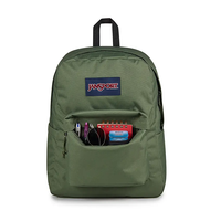 תיק גב ג'נספורט JanSport דגם SuperBreak Plus - ירוק זית