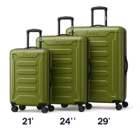 סט 3 מזוודות קשיחות Jeep JH004C ‏20″+24″+29″ – מזוודות ספינר עם מנעול TSA במבחר צבעים