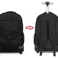 תיק גב על גלגלים Swissbrand – גלגלים רצועות גב מרופדות