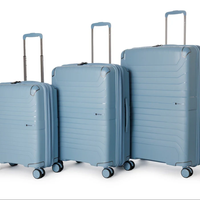 סט מזוודות קשיחות 100% פוליפרופילן – Slazenger דגם Spirit תכלת