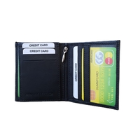 ארנק עור קלסי לגבר – צבע שחור