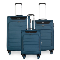 סט 3 מזוודות קלות משקל מבית מותג היוקרה Slazenger דגם C-Lite נייבי