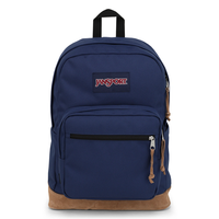 תיק גב ג'נספורט JanSport דגם Right Pack - כחול נייבי משולב עור