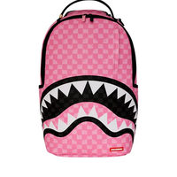 PINK AND BLACK DRIP CHECK DLXSV BACKPACK