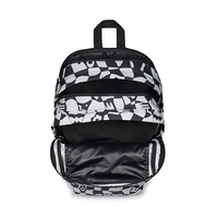 תיק גב ג'נספורט JanSport דגם Big Student - הדפס משבצות שחור לבן מעוות