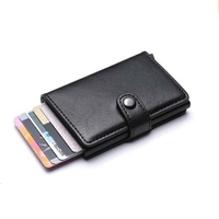 ארנק מתכת חום להחזקת כרטיסי אשראי