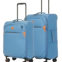 צמד מזוודות מבד חסין למים בינונית (24″) + קטנה (20″) Verage Cambridge