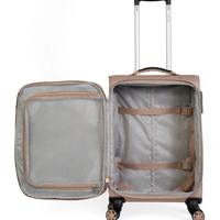 סט 3 מזוודות קלות משקל מבית מותג היוקרה Slazenger דגם C-Lite בז'