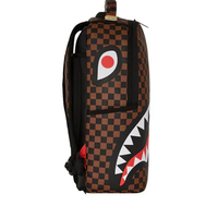 SPLIT BROWN AND CREAM CHECK DLXV BACKPACK