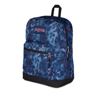 תיק גב ג'נספורט JanSport דגם Cross Town Plus - שחור פרחוני מעושן