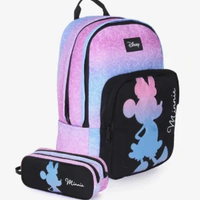 AUAV תיק+קלמר Disney Purple Minnie