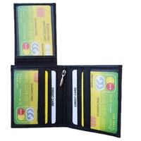 ארנק עור קלסי לגבר – צבע שחור