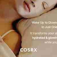 COSRX- קוסרקס מסיכת הידרוג'ל מתקדמת עם ריר חילזון למראה עור זוהר כזכוכית