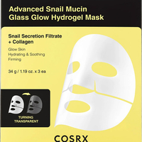 COSRX- קוסרקס מסיכת הידרוג'ל מתקדמת עם ריר חילזון למראה עור זוהר כזכוכית