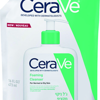 CERAVE - אריזת מילוי ג'ל מקציף לניקוי העור רגיל-שמן